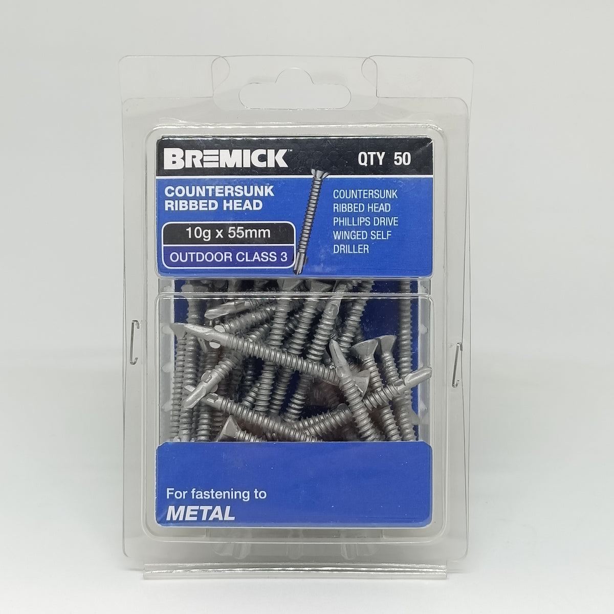 SCREW CSK WING METAL C3 10G X 55MM PKT 50 BREMICK 009952 – Home Timber ...